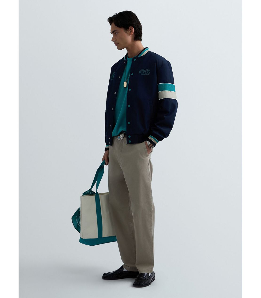 REPLAY &times; Monte Carlo Country Club ボンバージャケット 詳細画像 ネイビー 4